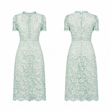 Women's Emerald and White Sleeveless Tennis Dress with Pleated Skirt