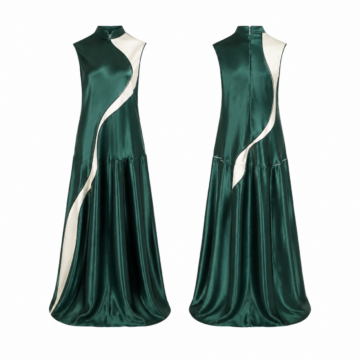 Green and White Sports Dress