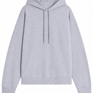 Light Gray Heathered Oversized Pullover Hoodie