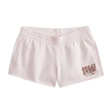 Light Pink Smocked Waist Straight-Leg Shorts